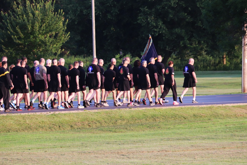 Installation Run brings together Soldiers from across Fort McCoy to build esprit de corps