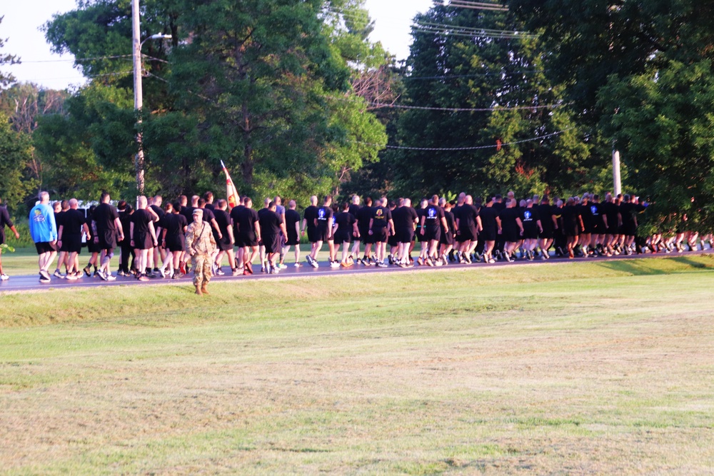 Installation Run brings together Soldiers from across Fort McCoy to build esprit de corps