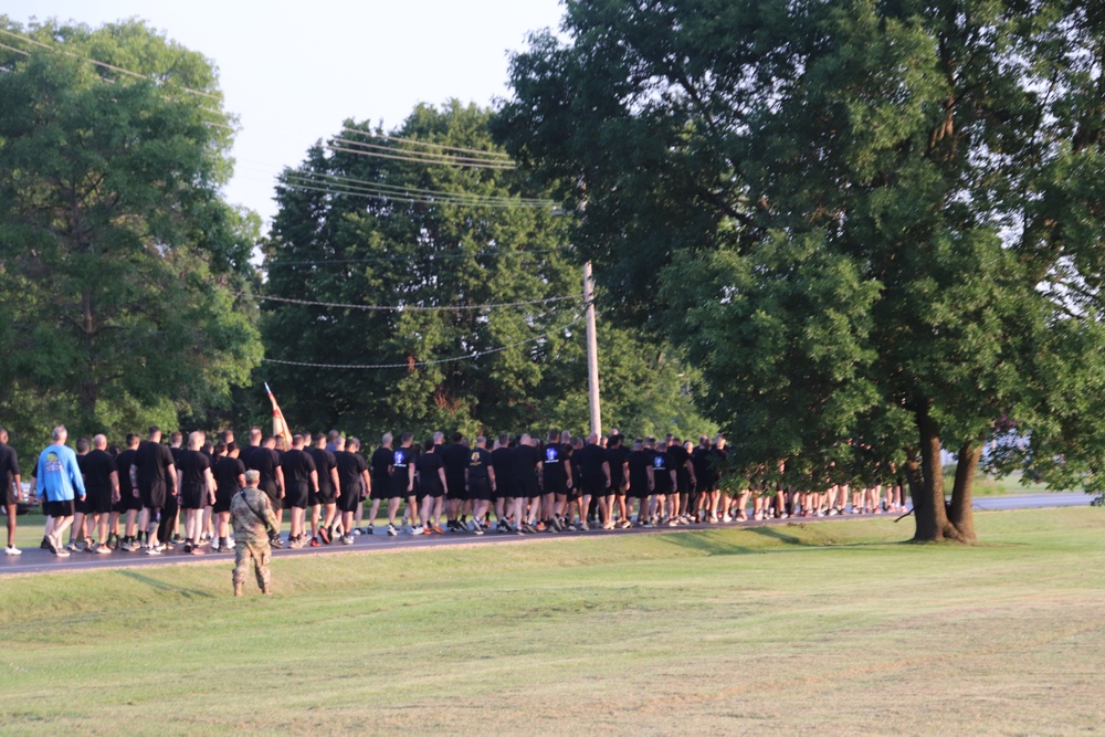 Installation Run brings together Soldiers from across Fort McCoy to build esprit de corps
