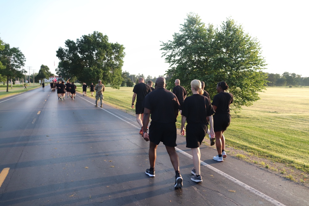 Installation Run brings together Soldiers from across Fort McCoy to build esprit de corps