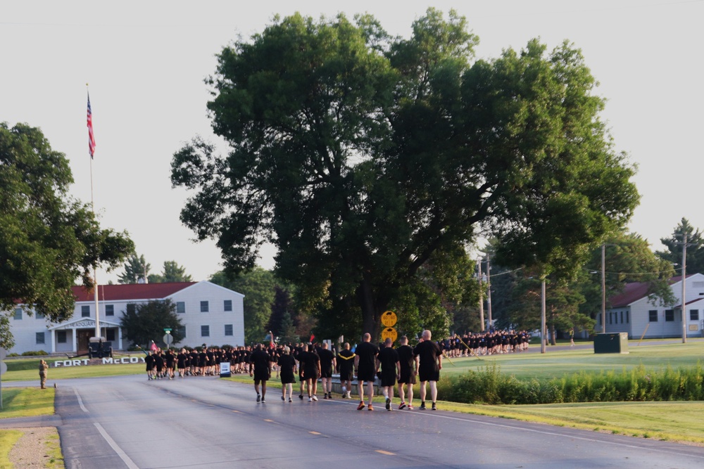Installation Run brings together Soldiers from across Fort McCoy to build esprit de corps