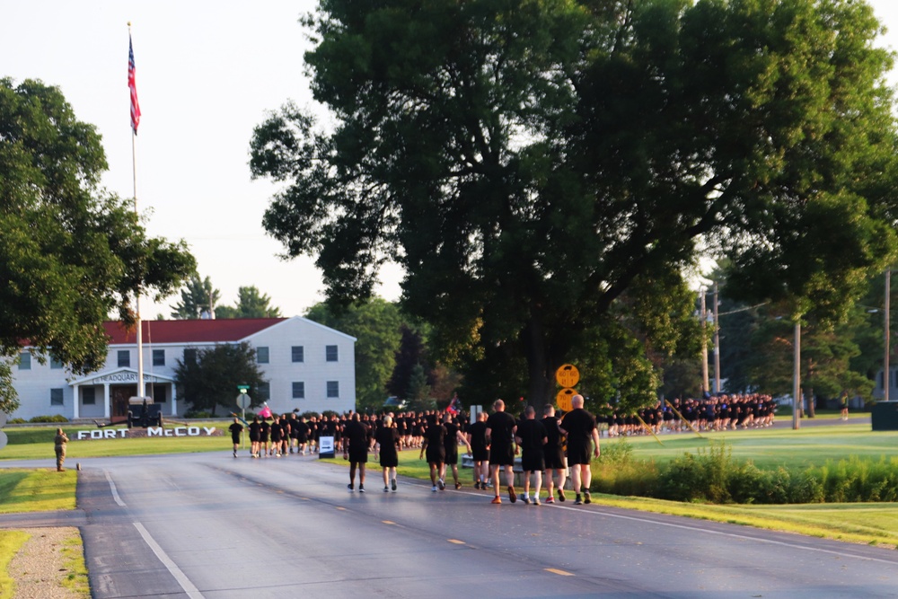 Installation Run brings together Soldiers from across Fort McCoy to build esprit de corps