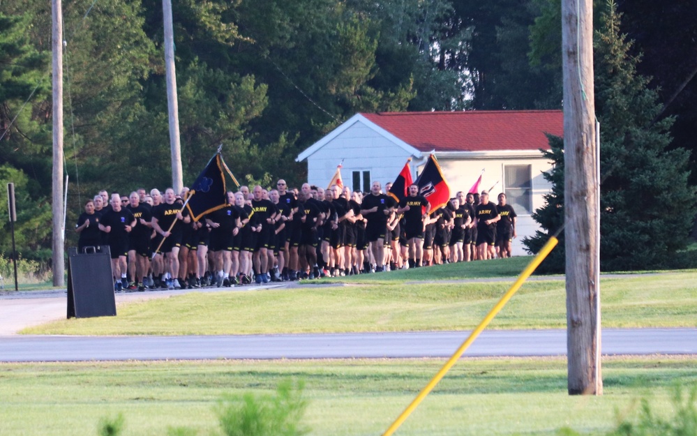 Installation Run brings together Soldiers from across Fort McCoy to build esprit de corps