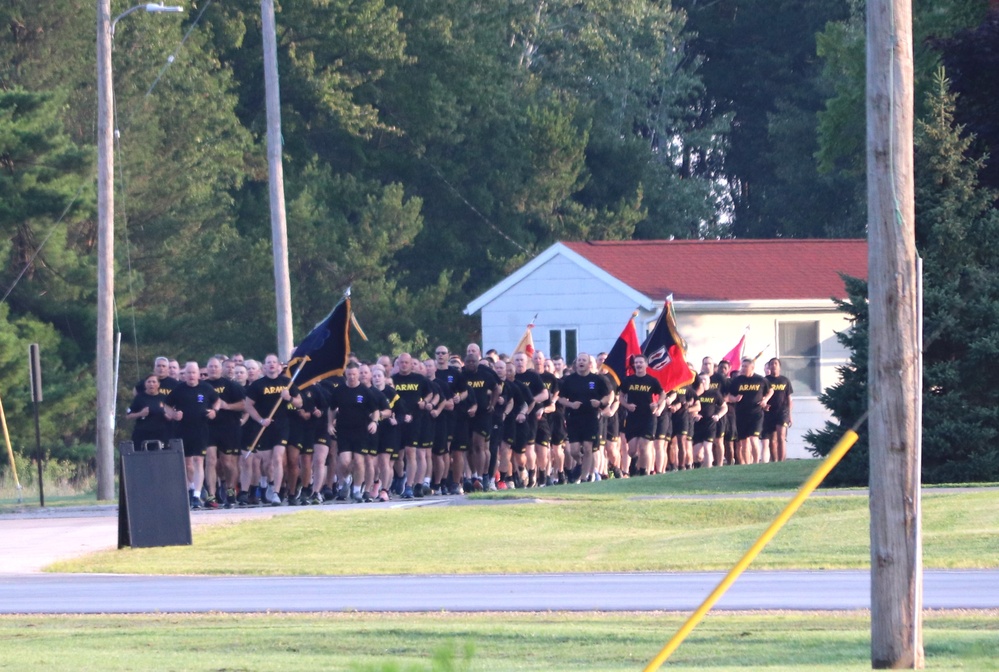 Installation Run brings together Soldiers from across Fort McCoy to build esprit de corps