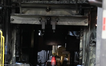 Wide Angle Shot of Nosing Process at Scranton Army Ammunition Plant