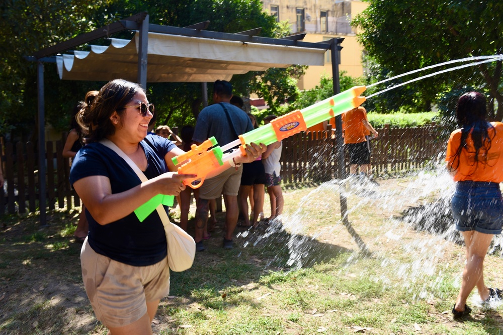 NSA Naples Sailors Inspire Children at Youth Shelter in Italy