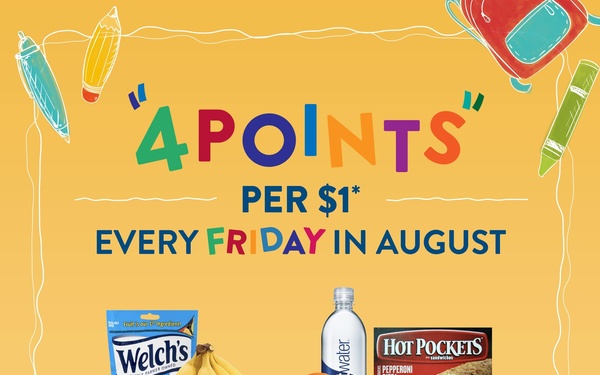 TGIF! Score Double Points Fridays in August on All MILITARY STAR® Purchases at the Express