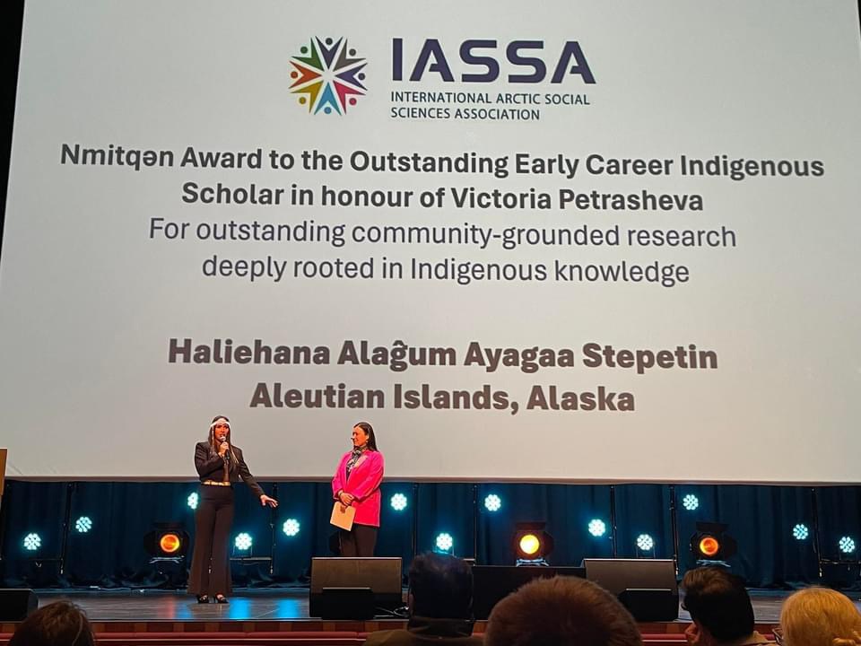 Dr. Haliehana Stepetin receives Nmitqǝn Award for Outstanding Early Career Indigenous Scholar