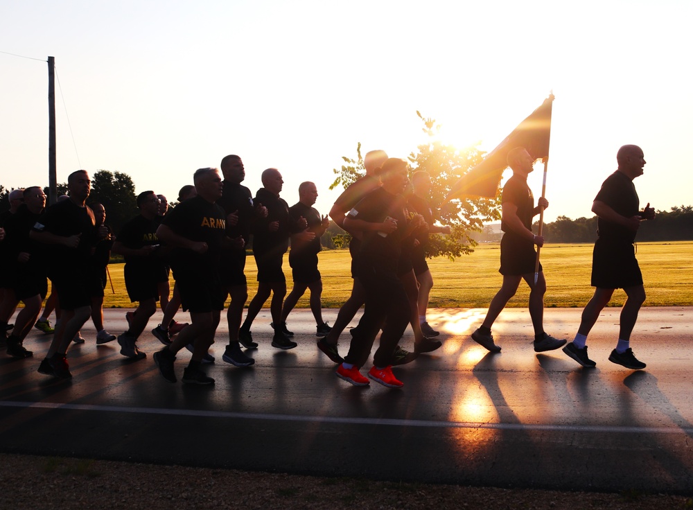 Installation Run brings together Soldiers from across Fort McCoy to build esprit de corps