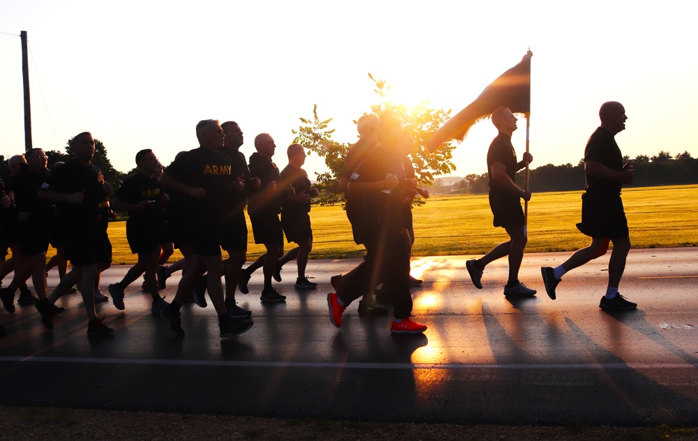 Installation Run brings together Soldiers from across Fort McCoy to build esprit de corps