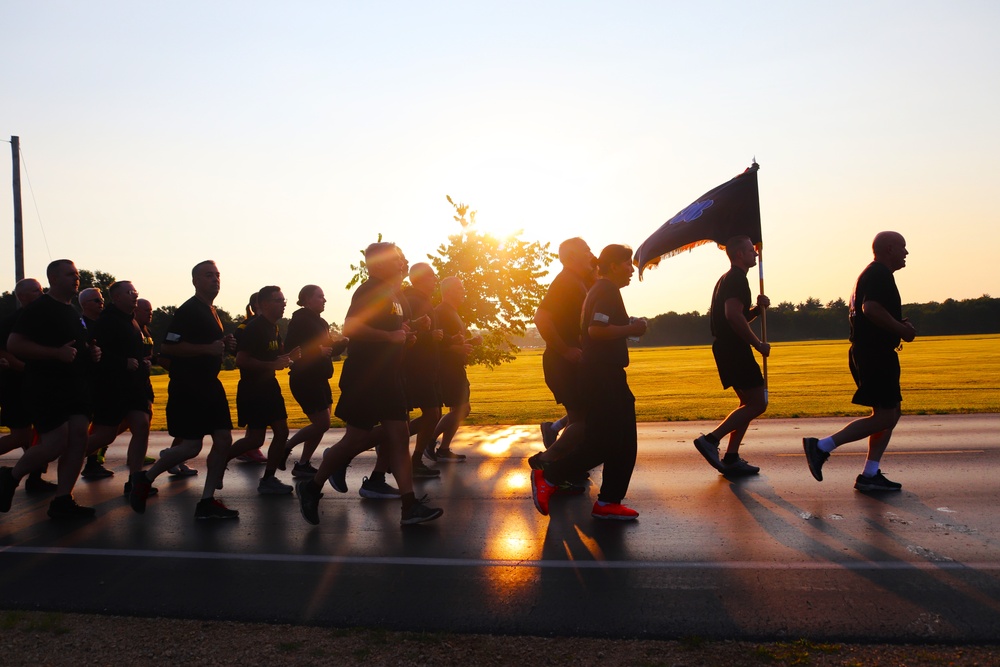 Installation Run brings together Soldiers from across Fort McCoy to build esprit de corps