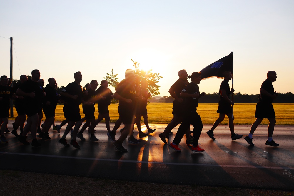 Installation Run brings together Soldiers from across Fort McCoy to build esprit de corps