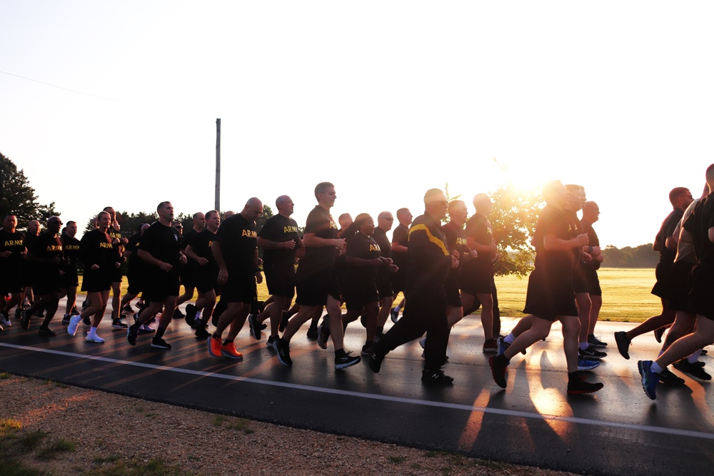 Installation Run brings together Soldiers from across Fort McCoy to build esprit de corps