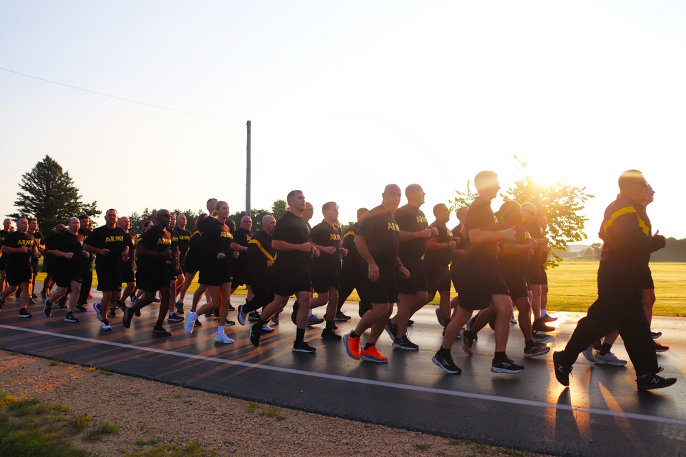 Installation Run brings together Soldiers from across Fort McCoy to build esprit de corps