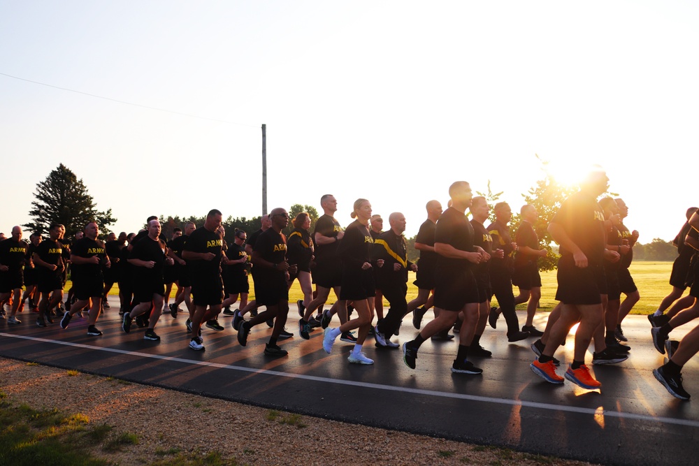 Installation Run brings together Soldiers from across Fort McCoy to build esprit de corps