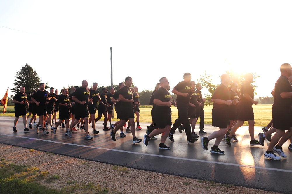 Installation Run brings together Soldiers from across Fort McCoy to build esprit de corps