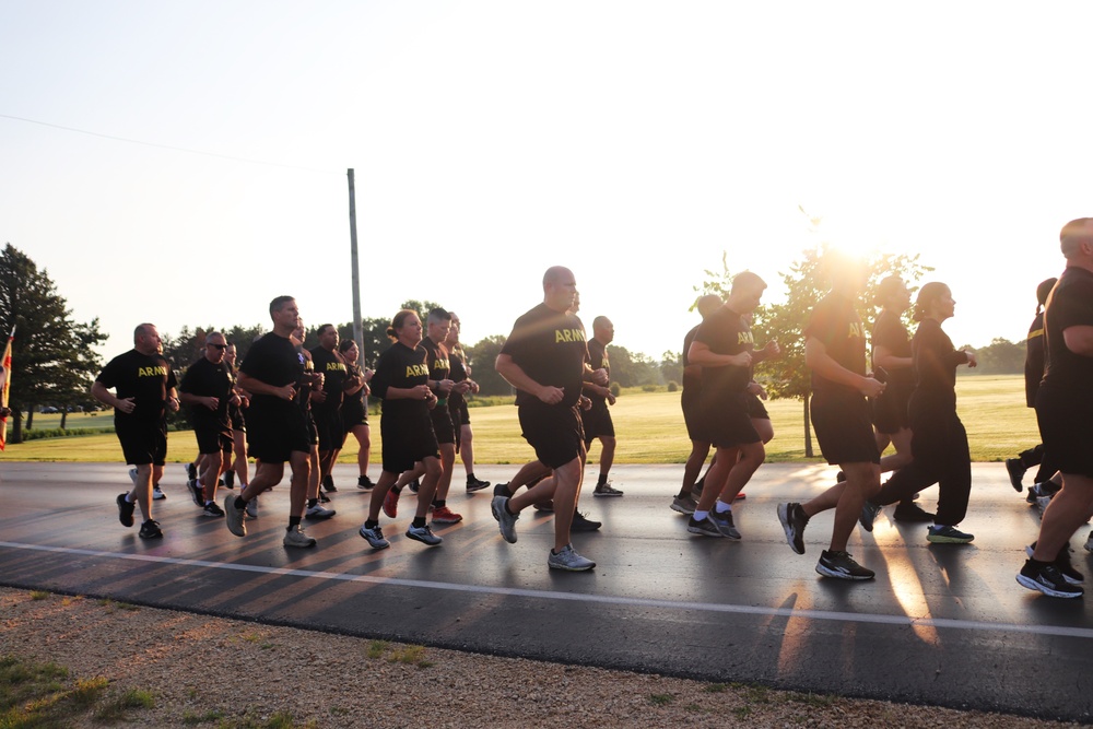 Installation Run brings together Soldiers from across Fort McCoy to build esprit de corps