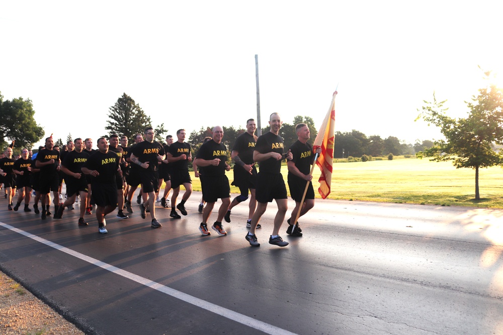 Installation Run brings together Soldiers from across Fort McCoy to build esprit de corps
