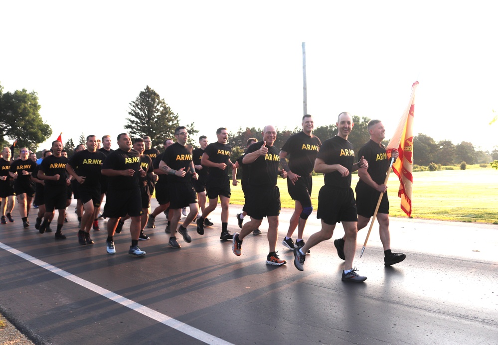 Installation Run brings together Soldiers from across Fort McCoy to build esprit de corps