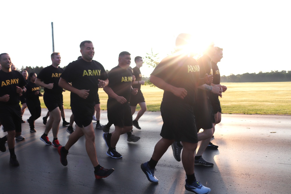 Installation Run brings together Soldiers from across Fort McCoy to build esprit de corps