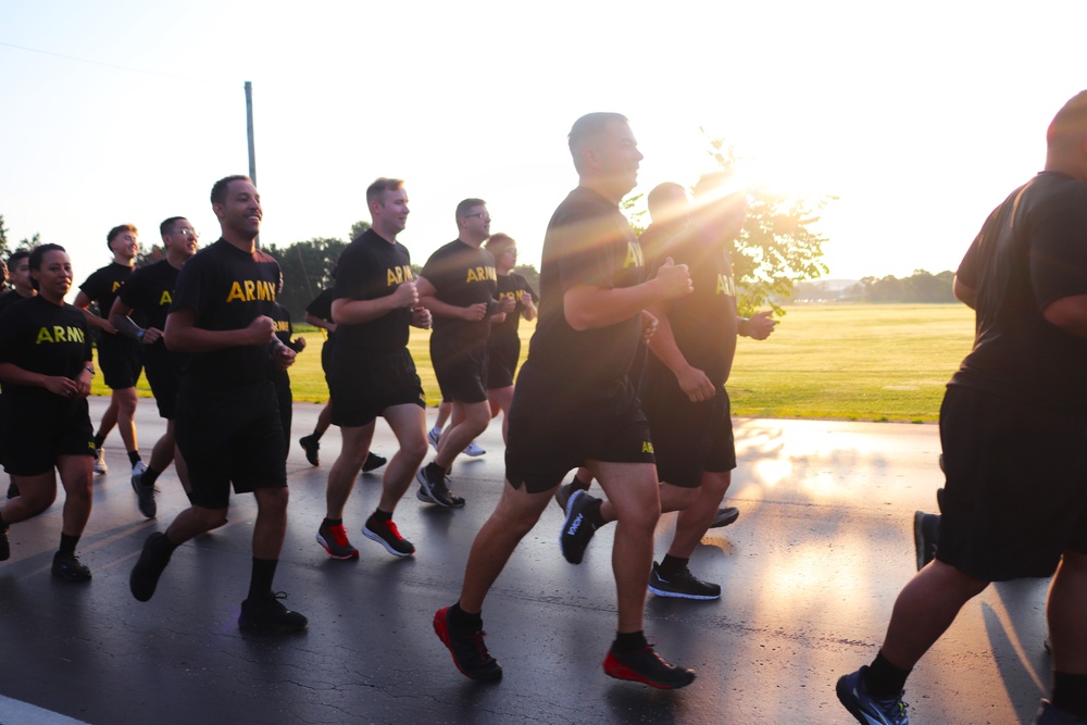 Installation Run brings together Soldiers from across Fort McCoy to build esprit de corps
