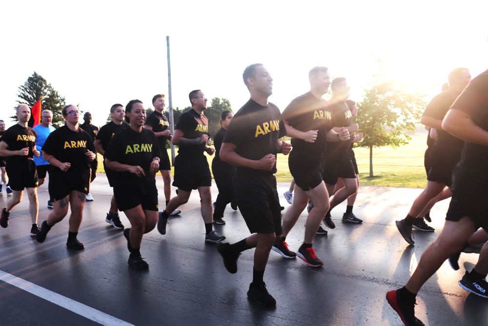 Installation Run brings together Soldiers from across Fort McCoy to build esprit de corps
