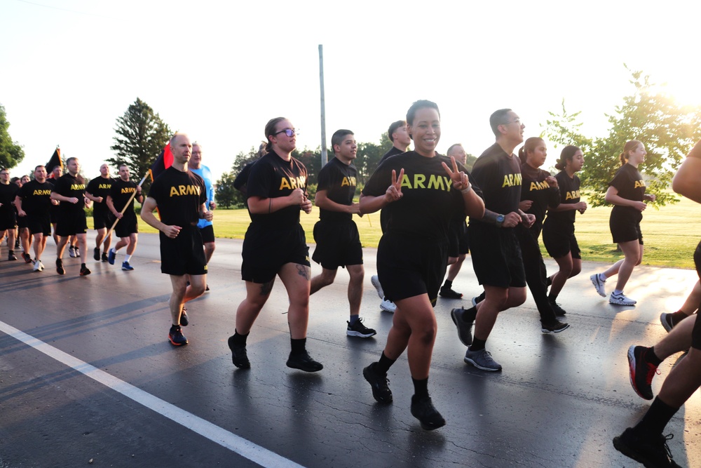 Installation Run brings together Soldiers from across Fort McCoy to build esprit de corps