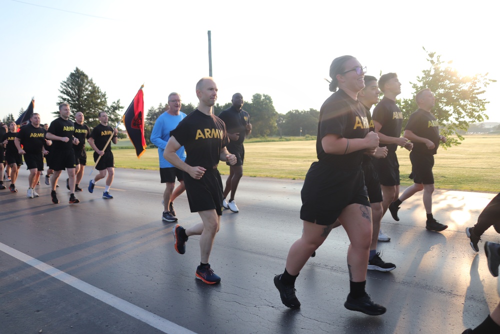 Installation Run brings together Soldiers from across Fort McCoy to build esprit de corps