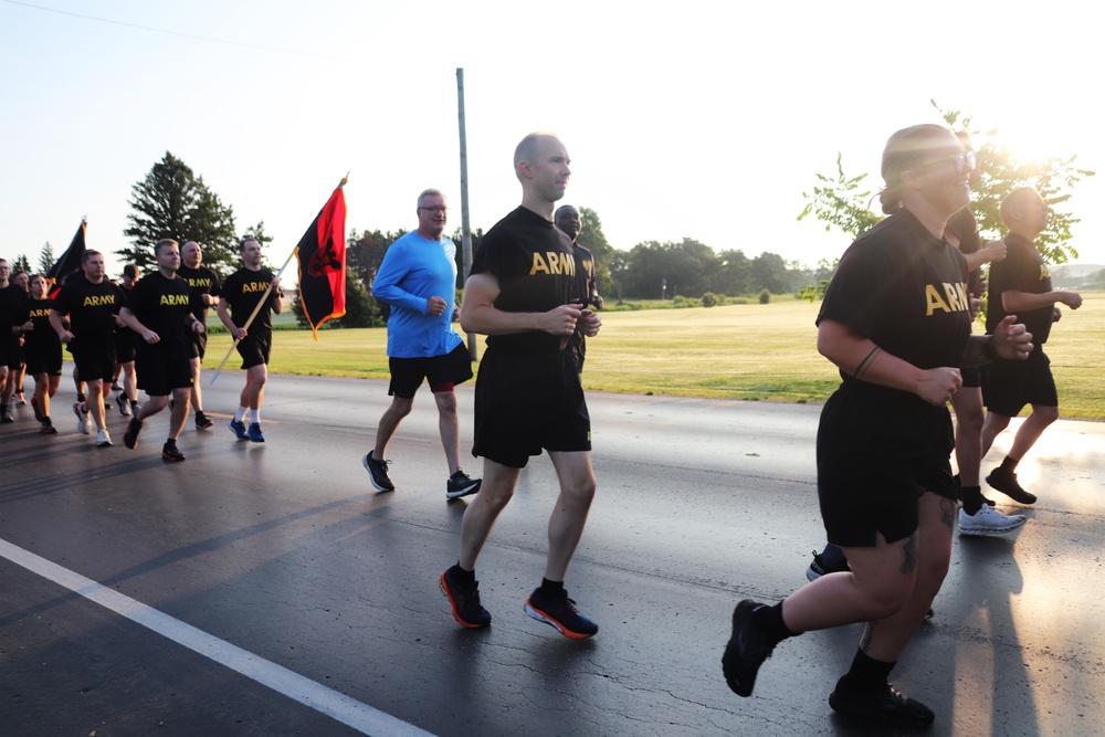 Installation Run brings together Soldiers from across Fort McCoy to build esprit de corps