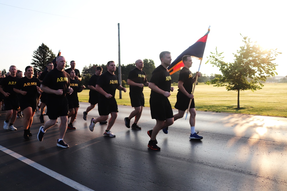Installation Run brings together Soldiers from across Fort McCoy to build esprit de corps