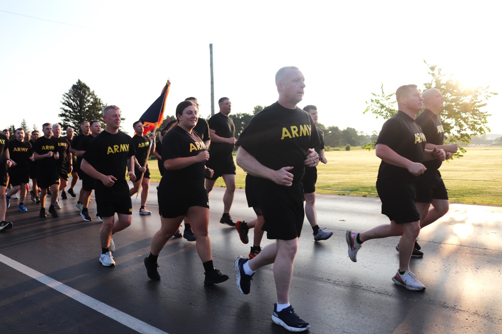 Installation Run brings together Soldiers from across Fort McCoy to build esprit de corps