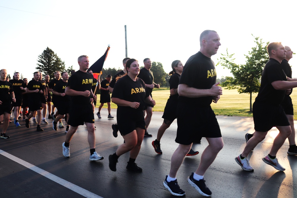 Installation Run brings together Soldiers from across Fort McCoy to build esprit de corps