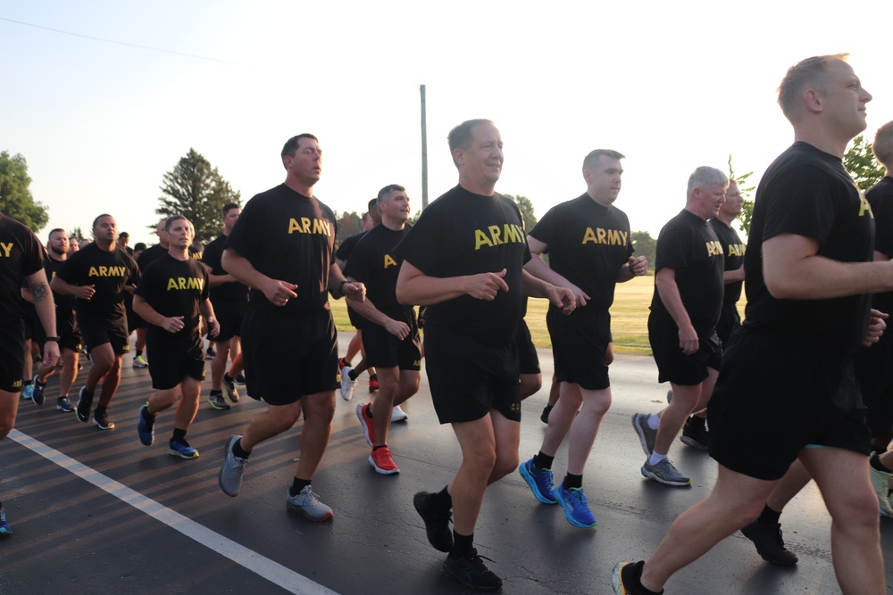 Installation Run brings together Soldiers from across Fort McCoy to build esprit de corps