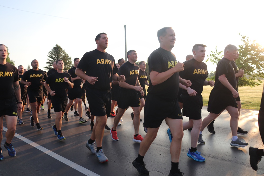 Installation Run brings together Soldiers from across Fort McCoy to build esprit de corps