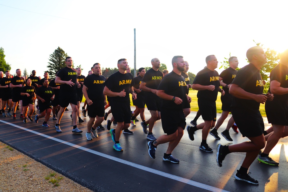 Installation Run brings together Soldiers from across Fort McCoy to build esprit de corps