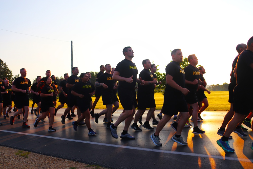Installation Run brings together Soldiers from across Fort McCoy to build esprit de corps