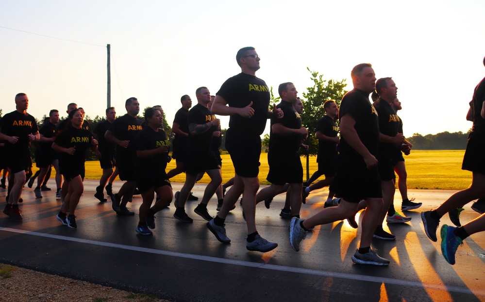 Installation Run brings together Soldiers from across Fort McCoy to build esprit de corps