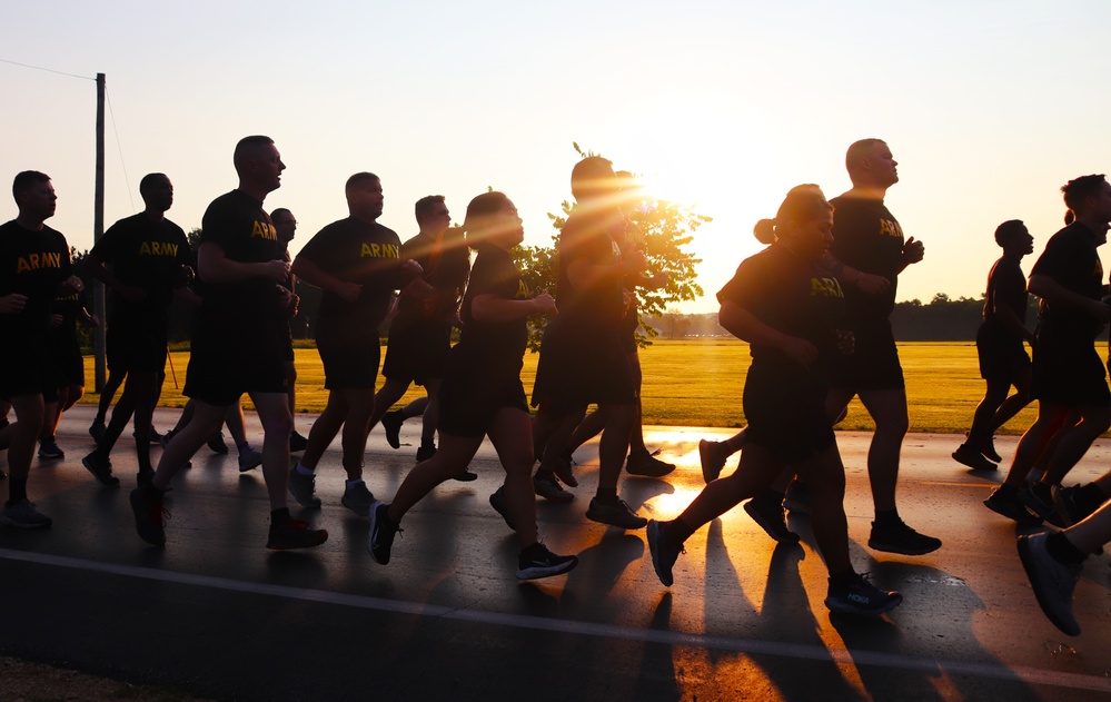 Installation Run brings together Soldiers from across Fort McCoy to build esprit de corps