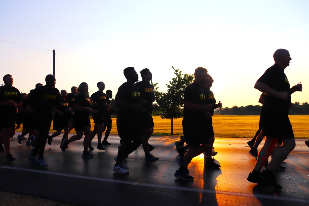 Installation Run brings together Soldiers from across Fort McCoy to build esprit de corps