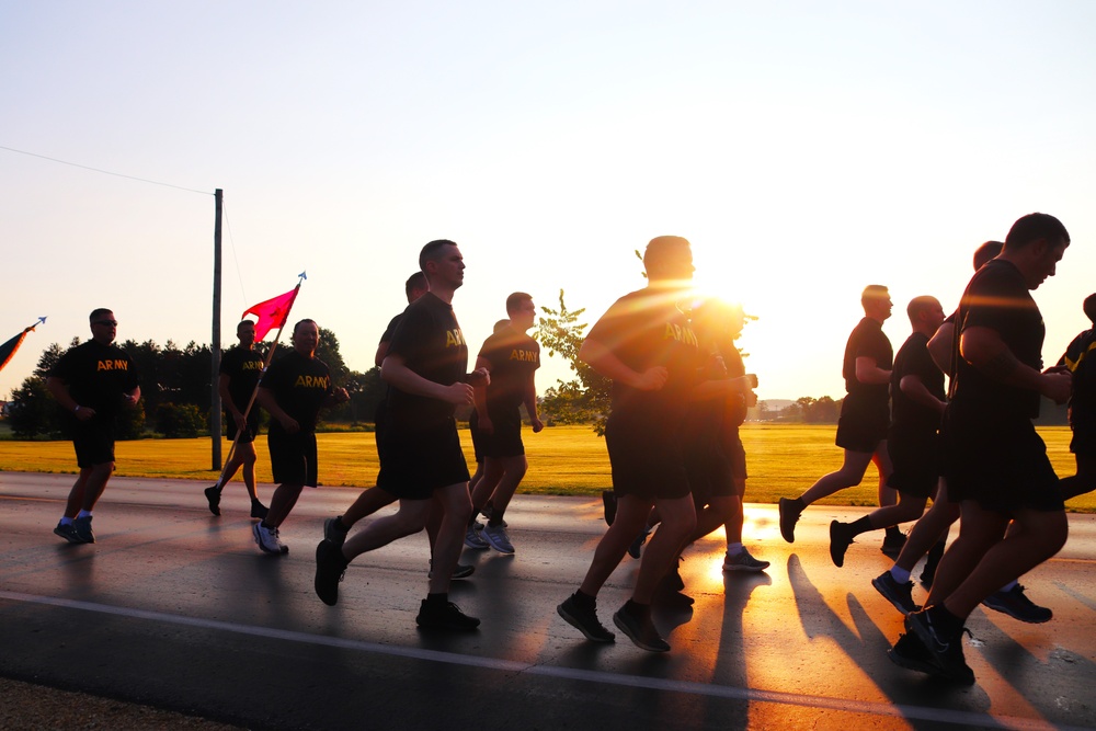 Installation Run brings together Soldiers from across Fort McCoy to build esprit de corps
