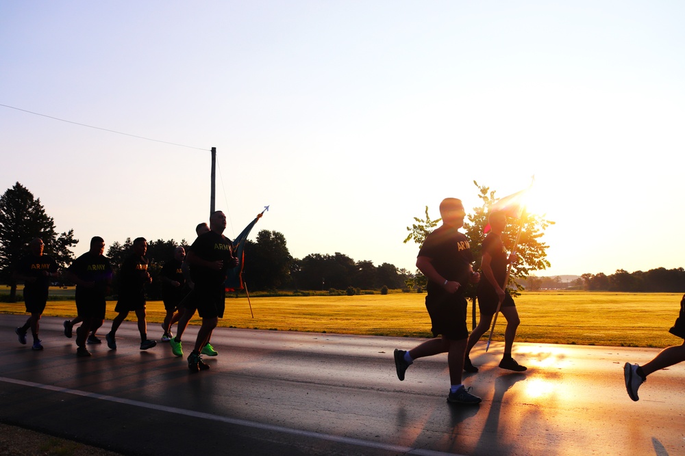 Installation Run brings together Soldiers from across Fort McCoy to build esprit de corps