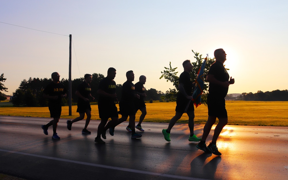 Installation Run brings together Soldiers from across Fort McCoy to build esprit de corps