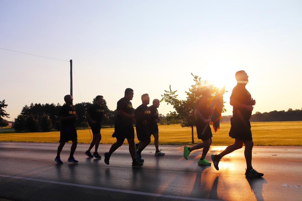 Installation Run brings together Soldiers from across Fort McCoy to build esprit de corps