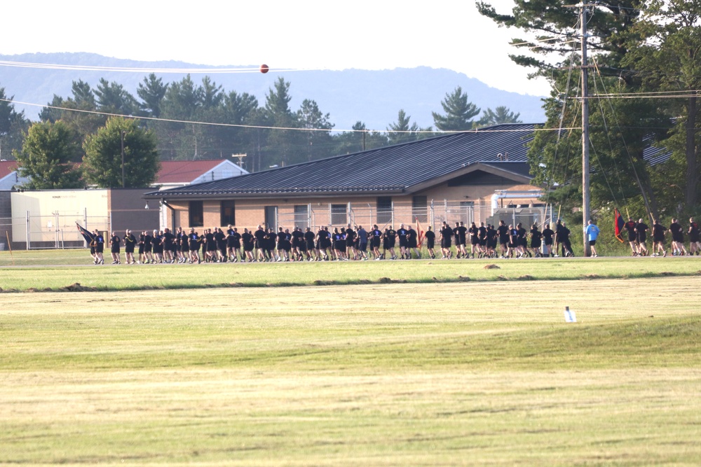 Installation Run brings together Soldiers from across Fort McCoy to build esprit de corps