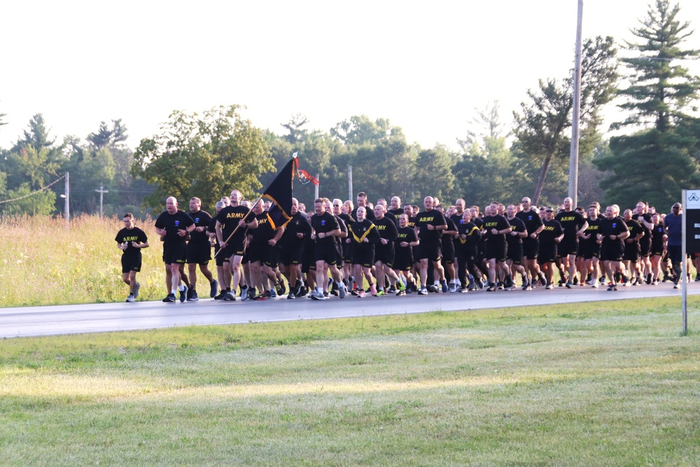 Installation Run brings together Soldiers from across Fort McCoy to build esprit de corps