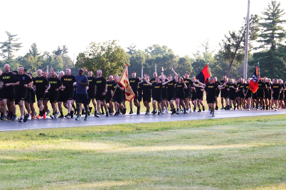 Installation Run brings together Soldiers from across Fort McCoy to build esprit de corps