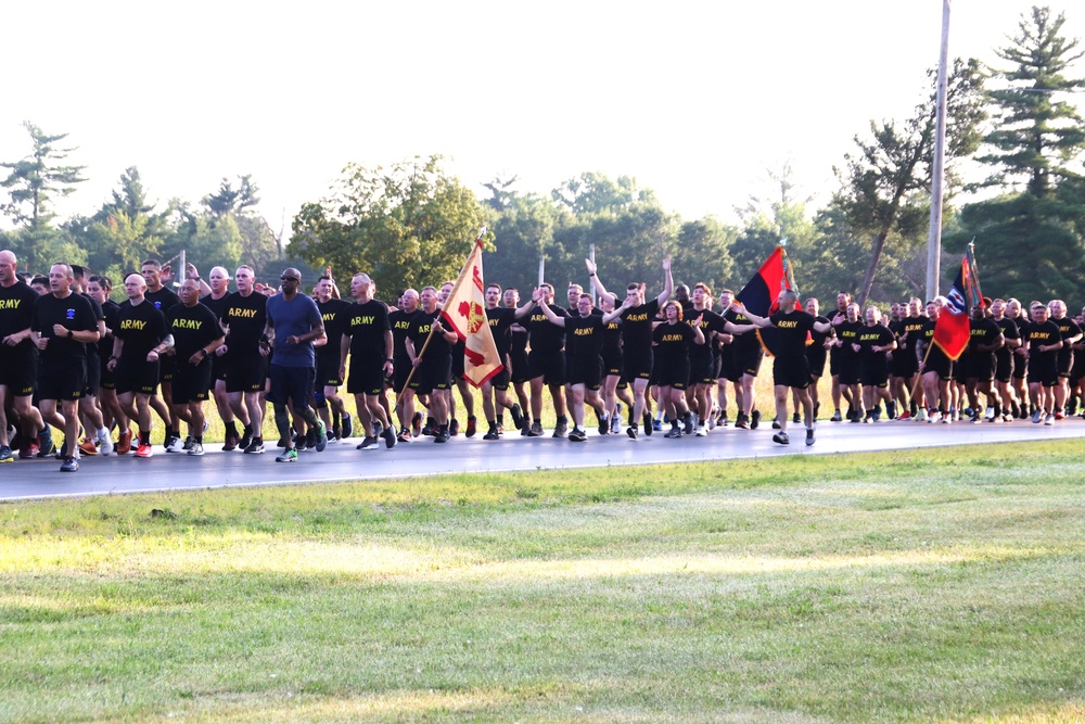 Installation Run brings together Soldiers from across Fort McCoy to build esprit de corps