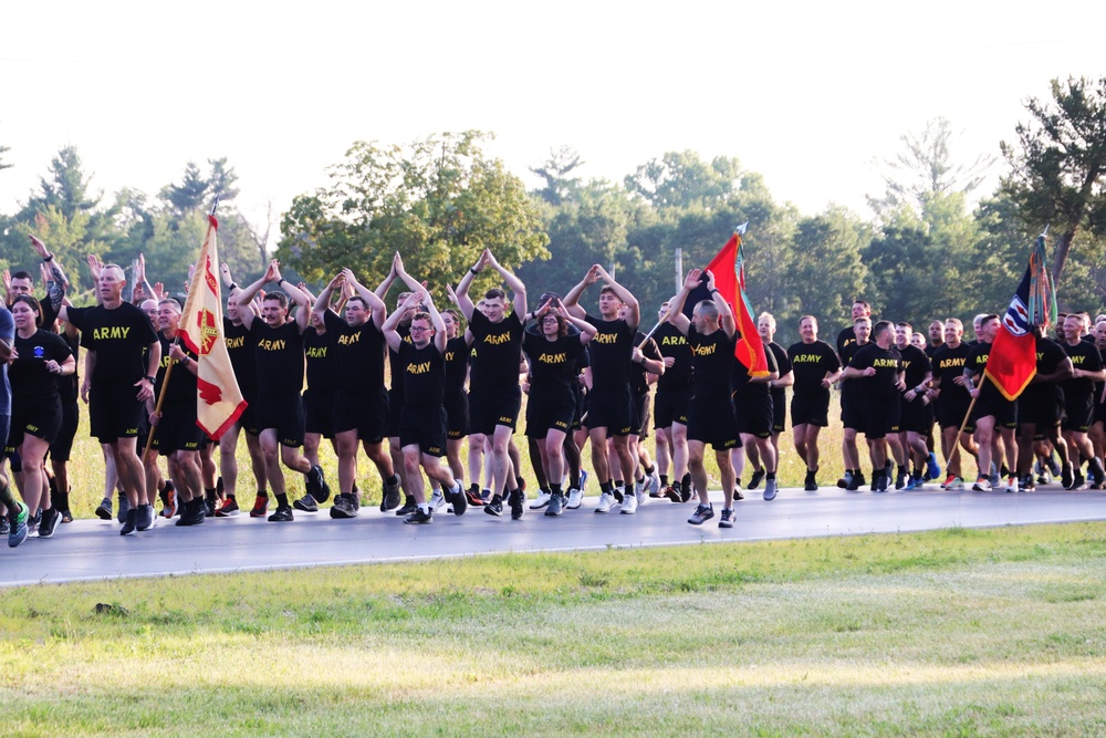 Installation Run brings together Soldiers from across Fort McCoy to build esprit de corps