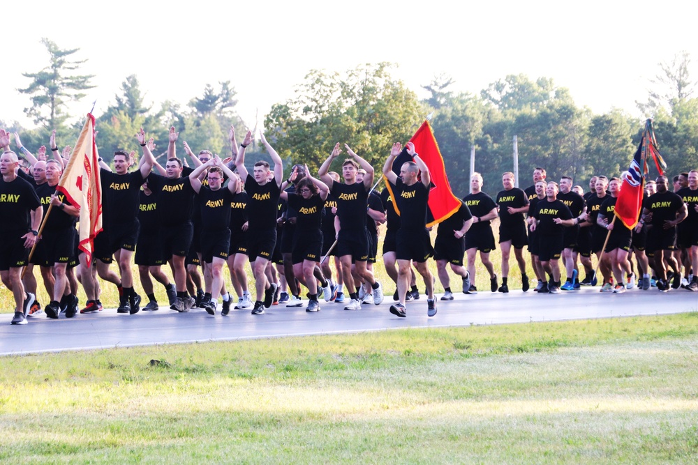 Installation Run brings together Soldiers from across Fort McCoy to build esprit de corps