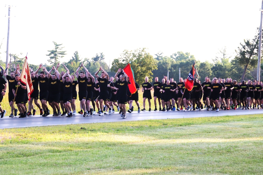 Installation Run brings together Soldiers from across Fort McCoy to build esprit de corps